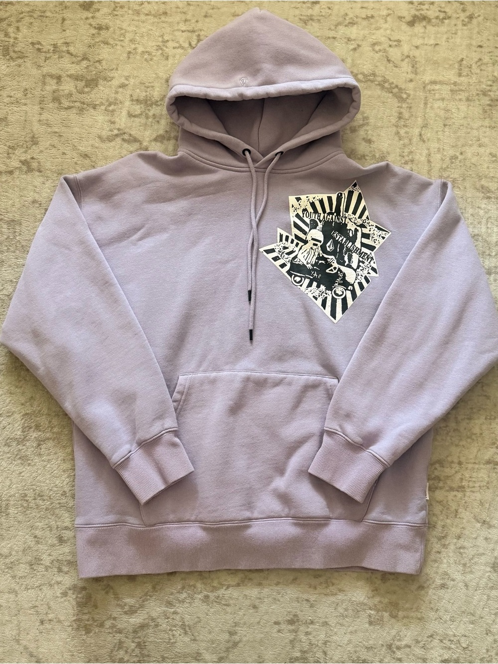 Volcom Youth Against Establishment Hoodie Lavender/Purple Size M